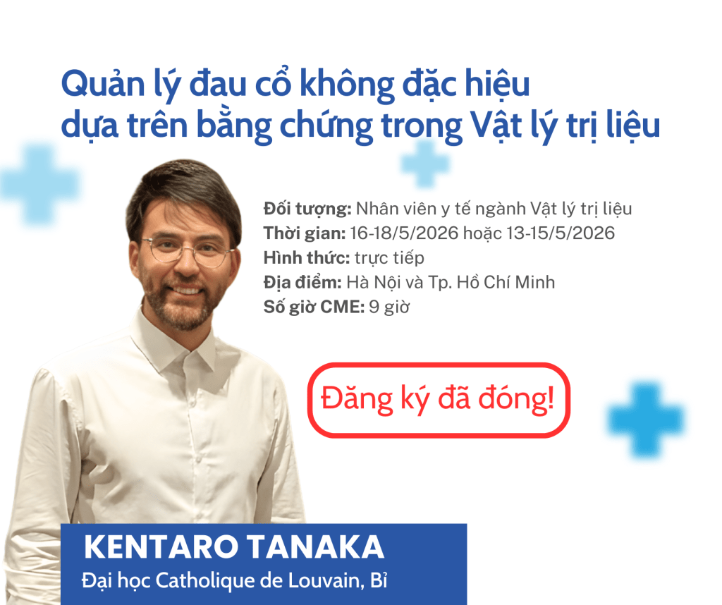 Hội thảo đào tạo liên tục: Quản lý đau cổ không đặc hiệu dựa trên bằng chứng trong Vật lý trị&nbsp;liệu